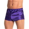 Satini Boxer Uomo in Raso Senza Patta, Indaco, XXL