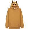 Pokémon Felpe con Cappuccio per Bambini Ragazzi Adolescenti Pikachu Felpa Comoda con Tasca a Canguro Regalo Bambino (4-5 Anni, Beige Eevee)