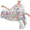 Max Hsuan Womens Ladies Baggy Oversize Plus Size Batwing Tunic Top Blouse Floral Chiffon Kaftan