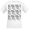 Star Wars Stormtrooper - Emotions Uomo T-Shirt Bianco M 100% Cotone Regular