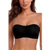 SHEKINI Reggiseno senza spalline, da donna, senza ferretto, push up, a fascia, senza spalline, imbottito, per abito senza schiena