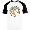 Vendax Jefferson Airplane Unisex Maglietta da Baseball A Maniche Corte Uomo Donna Bianca Nera