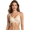 POWER FLOWER Reggiseno Donna Senza Ferretto Senza Cuciture, Reggiseno Comfort Copertura Completa, Supporto Push Up, Reggiseno T-Shirt Quotidiano, Taglie S-5XL