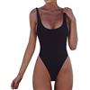Generico Costume Intero Donna con Schiena Nuda, Sgambato e Ritagli, Dotato di Push up Ideale per Spiaggia Costumi da bagno bikini da spiaggia Costumi da bagno imbottiti push-up intero da donna Costumi da bagno