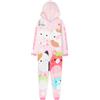 Squishmallows Squishmallow Tuta Intera Bambina e Adolescenti 5-14 Anni, Pile Pigiama Intero, Accogliente Regalo Ragazza (5-6 Anni, Rosa)