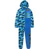 Get Trend Pile Tuta Intera Bambino Adolescenti, Accogliente Pigiama Intero Bambini Cappuccio con Design Gioco, Regalo Ragazzo (7-8 Anni, Blu Gioco)