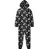 Get Trend Pile Tuta Intera Bambino Adolescenti, Accogliente Pigiama Intero Bambini Cappuccio con Design Calcio, Regalo Ragazzo (7-8 Anni, Nero Calcio)