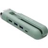 Ewent Hub 5 in 1 adattatore Type C, Hub Multiport 1xHDMI 4K, 1xPD 100W, 2x USB-A, 1xLAN, Docking Station Compatibile con MacBook Pro/Air, iPad, iPhone 16 Plus Max, Galaxy S24, Cavo lungo 11.5cm