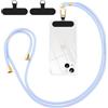 Olgary Cordino per Cellulare Telefono Universale Collana Collo,Light Blue | Tracolla Rimovibile Catena Laccio per Cellulare e Patch Telefono per Maggior Parte Smartphone IPhone Samsung Xiaomi