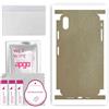 apgo SKIN BACK+SIDES RETRO+LATI Film Pellicola protettiva Protezione Posteriore per Apple iPhone XS Max, skin sticker film foil vinyl