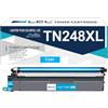 LCL TN248XL High Yield Cartucce di Toner TN248 TN248XL TN-248XL TN248XLC | TN-248XLC Compatibile per Brother DCP-L3515CDW DCP-L3520CDW DCP-L3555CDW,DCP-L3560CDW HL-L3220CW HL-L3240CDW (1 Ciano)
