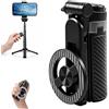 Veridius Treppiede magnetico multifunzione 4 in 1 per selfie, con telecomando Bluetooth, rotazione a 360°, supporto magnetico estensibile da 44 cm, compatibile con iPhone, Android, viaggi, vlogging