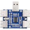 xiwai USB 2.0 1-a-4 Quattro Porte HUB Splitter PCBA Modulo di Espansione Scheda PC Multiporta 4 Dispositivi Adattatore Tipo-A per Tastiera Mouse Scanner Stampante