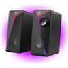 Defender J5 PC Speaker 2.0 - Altoparlante computer compatto con illuminazione a LED, alimentazione USB, controllo del volume sul cavo, 6 W RMS