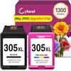 Cyloral 305XL Cartuccia per HP 305 XL Cartucce Deskjet 2800e Nero e Colore