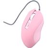 ciciglow Mouse USB con Cavo, Mouse con Cavo di Tipo C Mouse LED Silenzioso Portatile Mouse Dall'aspetto Simpatico Cartone Animato per MacBook, per MacBook PRO, per Telefoni Cellulari (USB