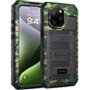 Beeasy Cover per iPhone 15 Pro IP68 Impermeabile Custodia Militare Antiurto Resistente 360° Metallo Armor Protezione Schermo Integrata Rugged Robusta Indistruttibile Subacquea Antipolvere Mimetico