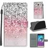 TOMYOU Cover per Samsung Galaxy J3 2016, argento e rosa | Antiurto Protettiva Portafoglio, Slot per Schede, Magnetica, Custodia in Pelle PU, Libro Flip,Funzione Stand