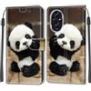 KENHONER Custodia per Honor 200, Panda | Portafoglio Pelle PU, Magnetica, Resistente Agli Urti, Scomparto Carte Credito, Pieghevole, Flip Libro, Motivo