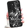Choeeu ChoosEU Cover per Samsung Galaxy A56 5G, Pizzo Nero | TPU Silicone Custodia, Disegni Elegante Colorate Fiori Animali Motivo, Antigraffio Protezione Morbido Case Antiurto Copertura