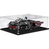 QIXINDGYH Vetrina in acrilico per Lego 75389 Dark Millennium Falcon, trasparente, antipolvere, compatibile con Lego 75389 (solo vetrina) (trasparente, 3 mm)