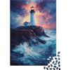 pSjDkMvHfRbLz Faro Paesaggio Notte 1000 Pezzi Puzzle per Adulti Relax Gioco Familiare Regalo Festa 38x26cm/1000pcs