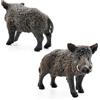 Générique Figure Di Maiale Realistiche - Modelli Di Cinghiali Piccoli Da 4,2 Cm | Figure Simulate Di Maiale Selvatico | Simpatico Set Educativo Di Cinghiale, Giocattoli Animali, Regali Per Ragazzi