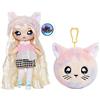 MGA Entertainment Na Na Na Surprise 2-in-1 Bambola e Borsetta in Peluche, Da Collezione, 4° Serie, Paula Purrfect