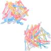 LABRIMP 40 Set Miniature Posate in Plastica Colorate Cucchiaio e Forchetta per Decorazioni Casette delle Utensili Mini per Giochi Creativi e Mini Casa