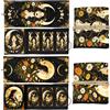 GLOBLELAND 2 pezzi Dea della Luna Tarocchi Porta carte Fiori Donna Poliestere Tarocchi Borsa Magica Divinazione Grande Sacchetto di Immagazzinaggio Accessori per Carte da Gioco e Tarocchi