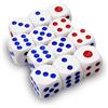 Leddy Living Set 12 Dadi D6 16mm Acrilico Bianco - Precisione equilibrata, numerazione leggibile, ideale per giochi da tavolo, collezione e utilizzo intensivo