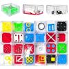Qunkun 24 Pezzi Mini Giochi di Puzzle, Labirinto Cubo 3D, Gioco di Abilità, Rompicapo, Palline - Giocattoli Educativi per Adulti e Bambini