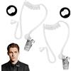 QIZHIQIAMY Kit di Spionaggio Detective, Giocattolo Spia Auricolare, Accessori per Costume da Detective con Clip Di Fissaggio, Tappi per Orecchie per Halloween e Carnevale