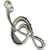 Générique Musical Note Claw Clip, Metal Hair Clips Musical Note for Women, Non-Slip Metal Hairpins, Fancy Musical Score Strong Hairpins for Women Girls, Gold Silver Black, 12 x 5,5 cm