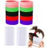 BTACGWP Kit Anti Pidocchi Bambini, 40 Elastici Capelli Bambina + 2 Pettini Plastica Bianca, Rimozione Sicura Lische Senza Stress, Protezione Delicata Quotidiana per Scuola e Famiglia