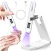 JEDWKFA Lampada UV LED Unghie, Mini Lampada LED Unghie con Supporto | Lampada UV per Unghie, lampada UV LED Unghie Piccola , Lampada Unghie UV LED, per Unghie Gel Sciugatura Rapida