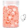 Fiocias Eyelash Glue Cups Contenitore per Colla Extension Ciglia Volume Anello Porta Colla con Base Auto-adesiva Organizzatore Compatto in Pp Materiale Adatto, Fiore Rosa
