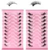 CVDYWDJIE 20 Paia Di Ciglia Finte A Metà Parte, Arricciatura Naturale 3D Cat Eye, Facili Da Indossare, Riutilizzabili, Adatte Per Il Trucco Quotidiano Per Allargare Le Estremità Degli Occhi.