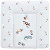 Ceba Baby® Fasciatoio Materassino - Fasciatoio neonato morbido - Cuscino Fasciatoio Lavabile per bambine e bambini - certificato Öko-Tex - impermeabile - 75x72 cm - auto retrò
