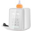 VIHBRAI Scaldabiberon per bambini, 10 in 1, con memoria intelligente e luce notturna, controllo preciso della temperatura e mantenimento al caldo 24 ore, sterilizzatore a vapore per tutti i biberon (88 mm
