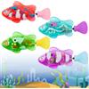 PLLYPE Robo Fish, 4 Pezzi Robot Fish, Elettrici Luminosi, Riutilizzabile Robo Fish, Pesce Giocattolo Bambino Elettronica, Pesce Elettrico per Animali Gatti, Vasca Da Bagno, Acquario