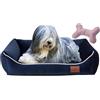 FUUFEE Cuccia Cane Interno | 70 x 50 cm | Letto Per Cani E Gatti Di Taglia Media | Lavabile Brandina Per Cani | Rivestimento Sfoderabile Con Cerniera