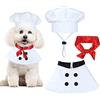 GOYOSWA Costume da chef per cani, sciarpa rossa, cappello e vestiti per cani di taglia piccola, media e grande, costume per Halloween e vacanze