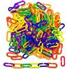 Wedhapy Ganci in plastica a C Ganci colorati in plastica a C Ganci a maglie di catena Giocattolo a C Petauro dello zucchero Ratto Giocattolo 100 pezzi Ganci in plastica a maglie di catena