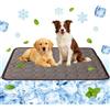 ALKNOT Tappetino rinfrescante per cani, 100 x 70 cm Tappetino auto-raffreddante per cani, cuscino rinfrescante estivo per cani per casa, in viaggio o in auto (Caffè, XL-100 * 70 cm)