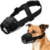 VONJUMA 1 Pezzo Museruola Cane Taglia Media, Museruola Antimorso Morbida e Traspirante per Cani di Taglia Piccola e Media, Nero, per Barboncino, Yorkshire, Chihuahua, Bichon
