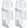 Générique Mangiatoia Automatica per Piccoli 2 Pezzi Trasparenti Chiusura Scatto | Distributore d'Acqua Sospeso per Domestici per Piccoli Parrocchetti Calopsitte Inseparabili Pappagalli Canarini
