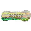 Holomarks 1000 St. Etichette olografiche, sigillo, garanzia, adesivo ossa con numero di serie 20 X 7 mm
