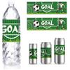 GOMAKERER 30 fogli Etichette Bottiglia d'Acqua Compleanno, A Tema Calcio Bottiglia D'Acqua Etichetta Personalizzata Bottiglia D'Acqua Potabile Addio Al Nubilato Festa di Nozze, 8.5x2.5 pollici
