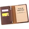 Fasjosma Moleskine Cahier - Copertina in pelle per taccuino tascabile da 8,9 x 14 cm, realizzata a mano, con portapenne, colore: marrone